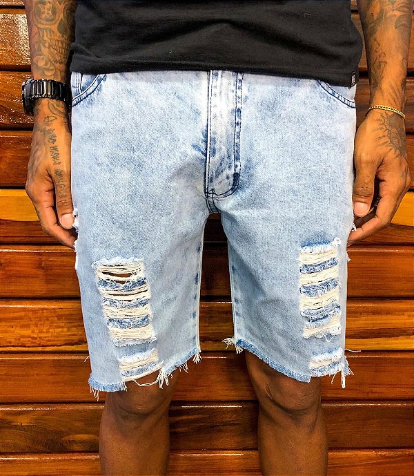 Bermuda curta jeans Honduras