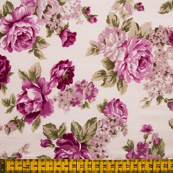 Tecido Floral Grande Rosa 50071c06