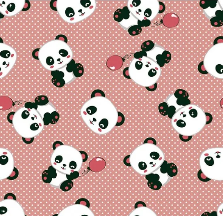 Tecido Panda cor Nude