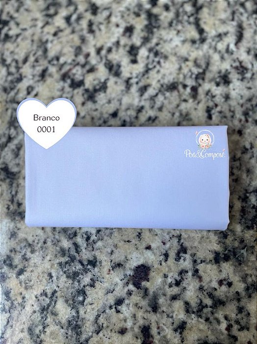 Tecido Liso branco (Cor 0001)