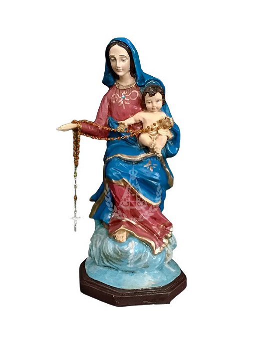 Nossa Senhora do Rosário da Pompéia Resina 30 cm
