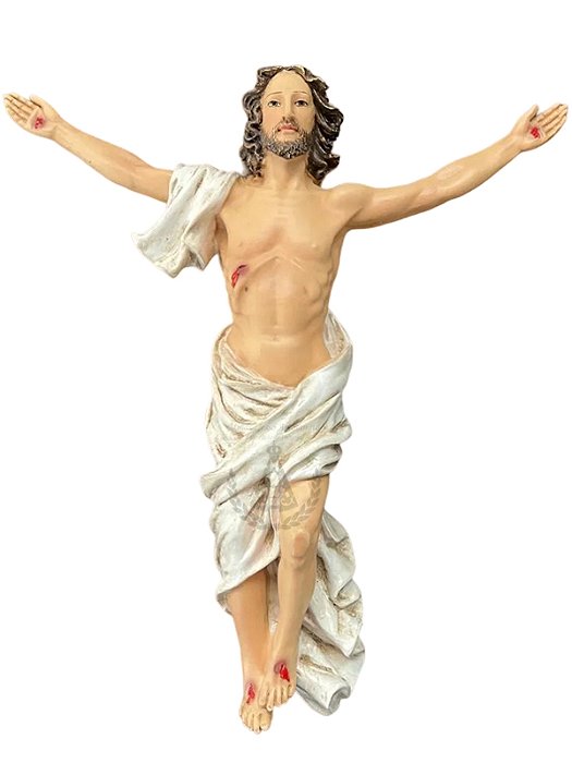 Jesus Cristo Ressuscitado de Parede Resina 30 cm