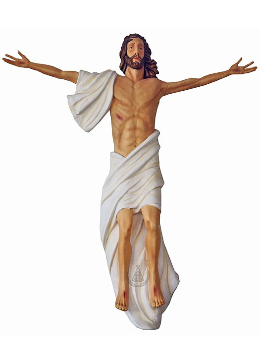 Jesus Ressuscitado de Parede Resina 210 cm
