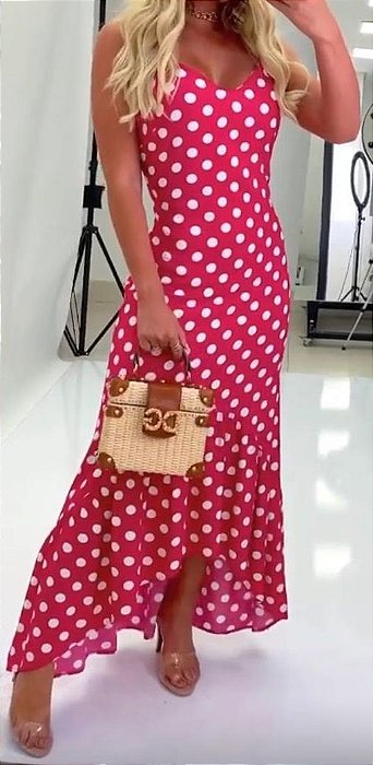 vestido de viscose midi