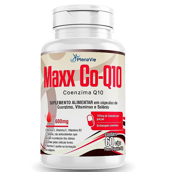 Maxx Co-Q10 Coenzima Q10 Com Selênio e Vitaminas E C B2 e B6