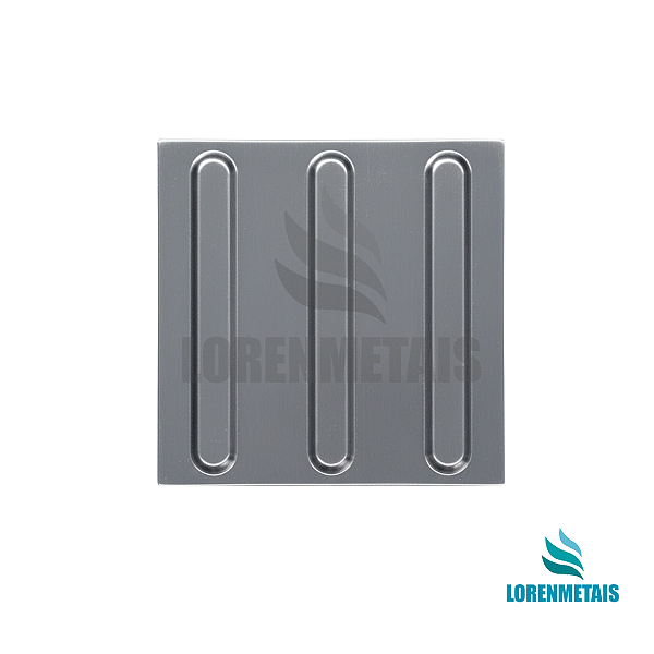 Piso Tatil Direcional em Chapa Inox - 1106