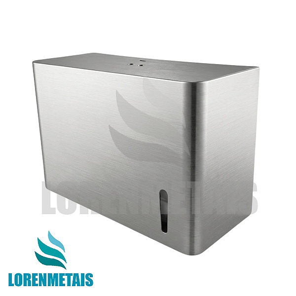 Toalheiro Dispenser Fabricado em Aço Inox para Papel Interfolhado - 13683
