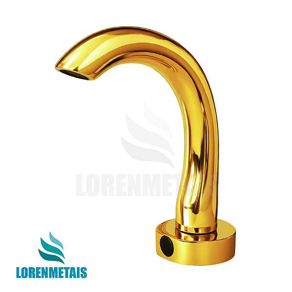 Torneira com Sensor Anti Vandalismo em latão dourado - Loren TS300G - 35007