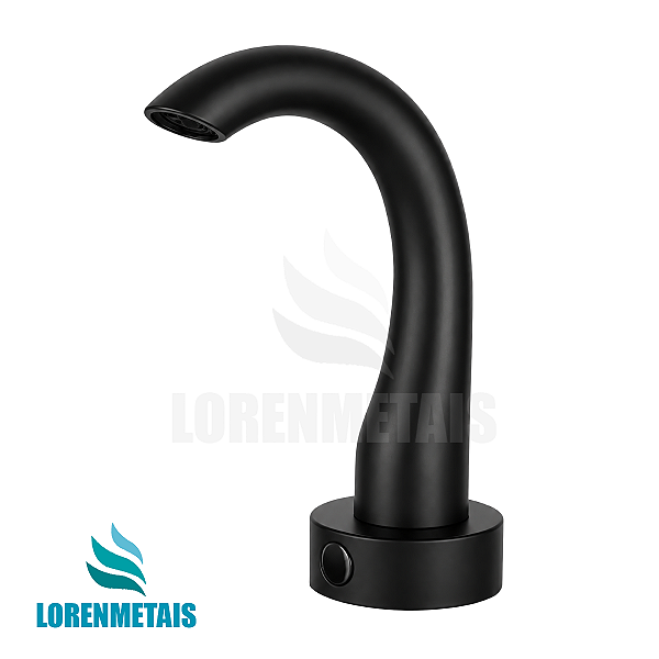 Torneira com Sensor Anti Vandalismo em latão preto - Loren TS300B - 35010