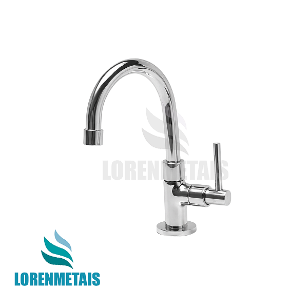 Torneira Para Lavatório Bica Móvel 1/4 De Volta Alavanca - 13016