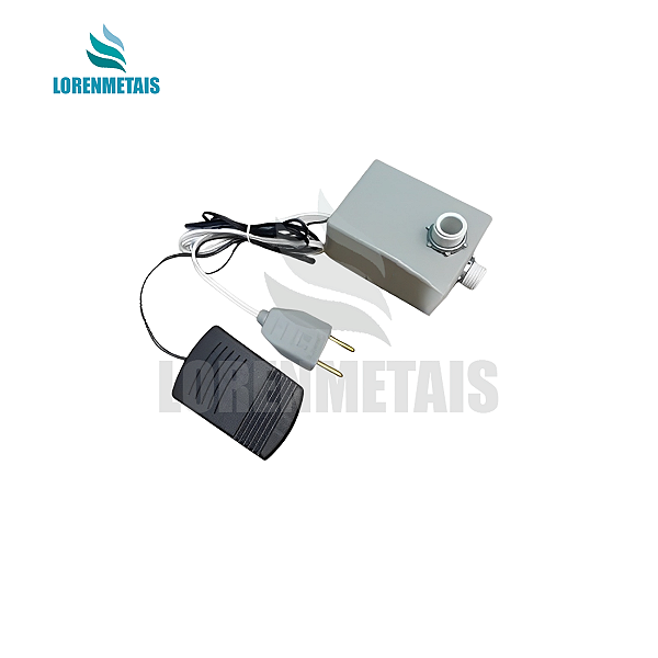 Acionador de Pedal Elétrico P/ Bica Bancada Pedal Preto 220v - 13085