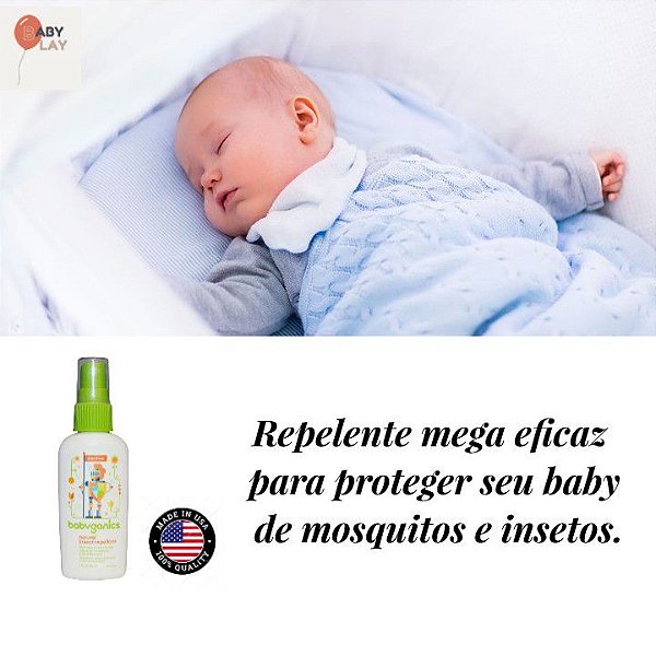 Repelente Natural Babyganics Organico Para Bebes E Criancas 59ml Baby Lay