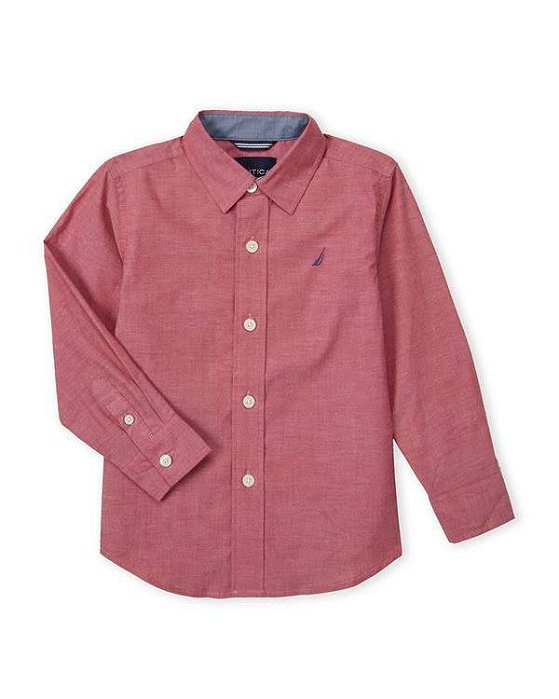 Camisa Social Importada Náutica Rosê Original, Tamanho 4 e 6 anos - BABY LAY