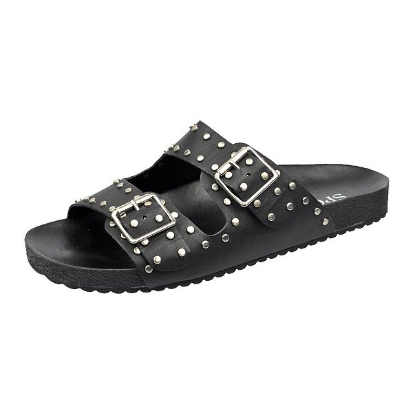 Chinelo Birken Spossi Slide Couro