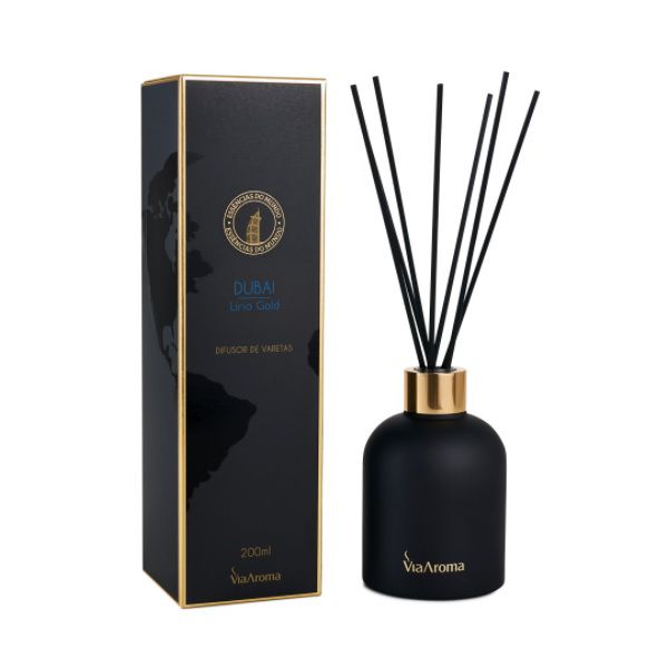 Difusor de aromas Via Aroma Dubai lírio gold 200 ml