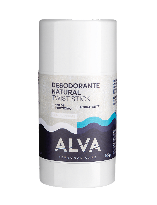 Desodorante twist stick Alva sem perfume 55g