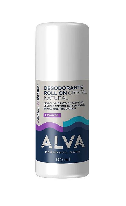 Desodorante roll on cristal Alva lavanda 60ml