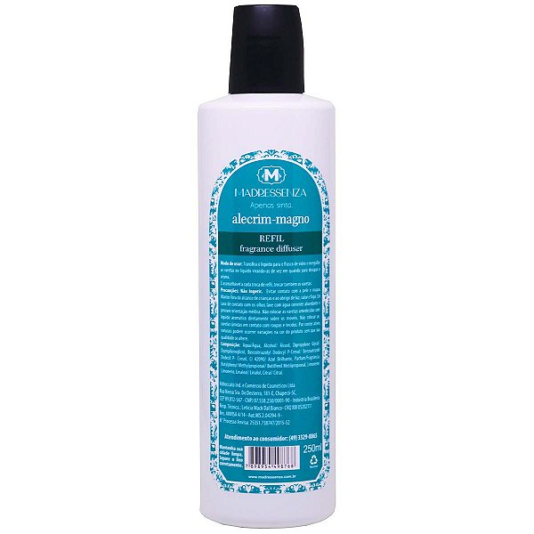 Refil difusor de aromas Madressenza alecrim magno 250 ml