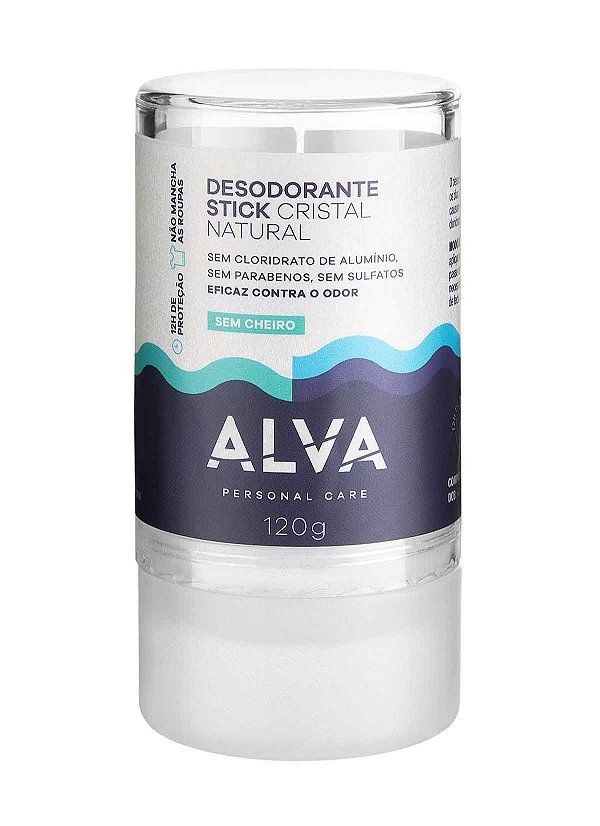 Desodorante stick kristall sensitive Alva sem perfume 120 g