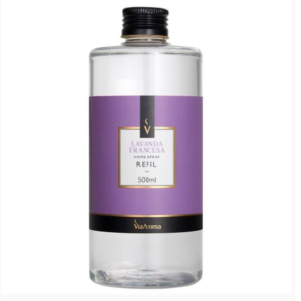 Refil home spray Via Aroma lavanda francesa 500 ml