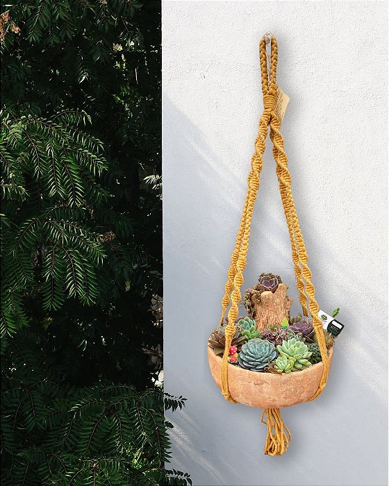 Suporte de macrame Alice