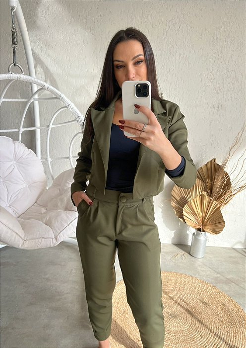 CALÇA ALFAIATARIA PREMIUM FLORESTA