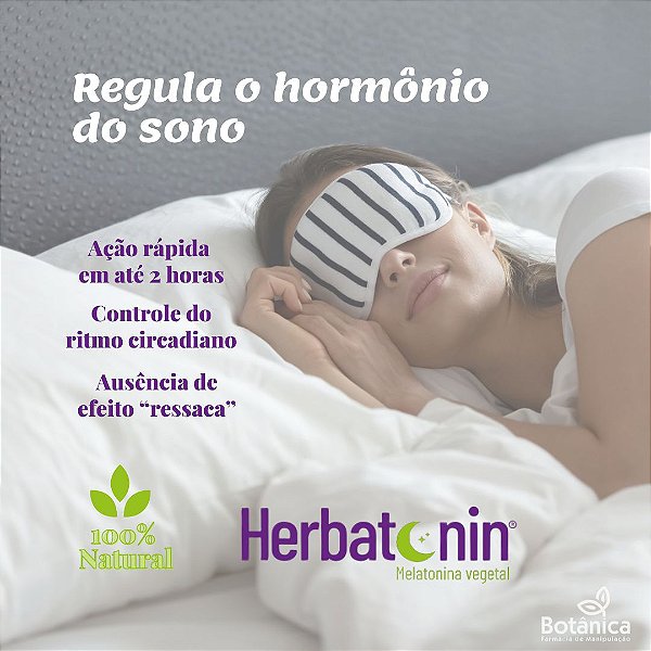 Herbatonin 100mg (Melatonina vegetal) Com 30 cápsulas