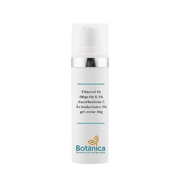 Filmexel 1%, Oligo Ha 0,3%, Ascorbosilane C 5%, Ácido Hialurônico 3% Gel creme 30g - Hidratação Facial