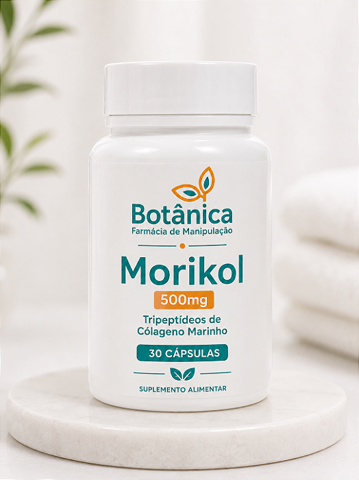 Morikol 500mg 30 cápsulas - Tripeptídeos de Cólageno Marinho