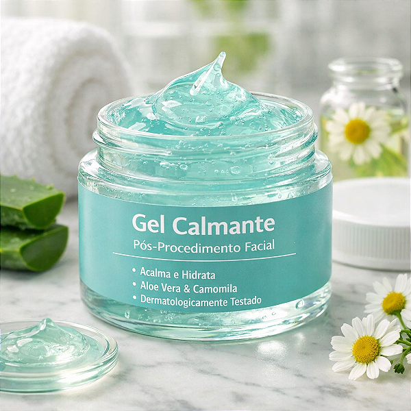 Gel Calmante Pós Procedimento com Oximetazolina, Fucogel, Niacinamida, Alantoína, Turmezia Zen, Portulacca 50g