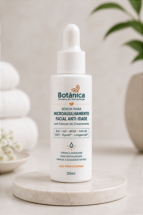 Sérum para Microagulhamento Facial Anti-idade com Fatores de Crescimento 30ml