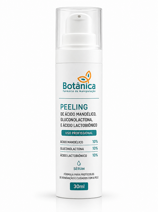 Peeling de Ácido Mandélico, Gluconolactona, e Ácido Lactobiônico 30ml (USO PROFISSIONAL)