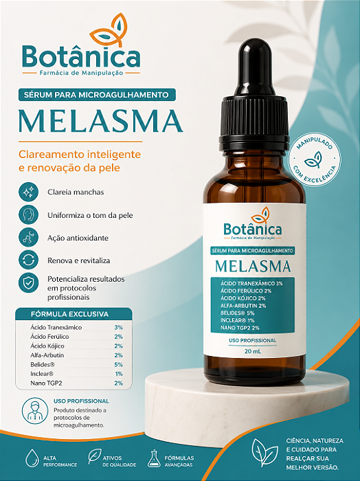 Sérum para microagulhamento para Melasma 20ml