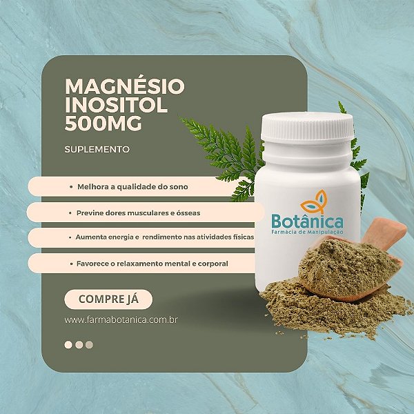 Mágnesio Inositol 500mg 60 cápsulas