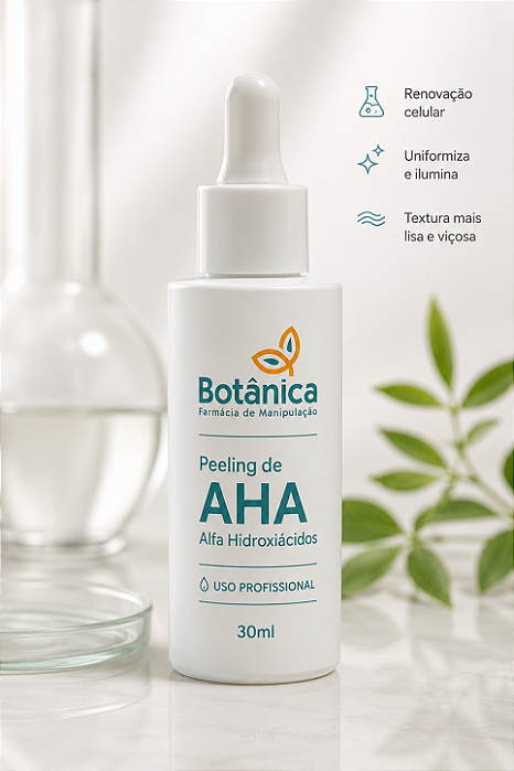 Peeling AHA Profissional com Ácido Mandélico 30% e Ácido Lático 15% - Sérum 30ml