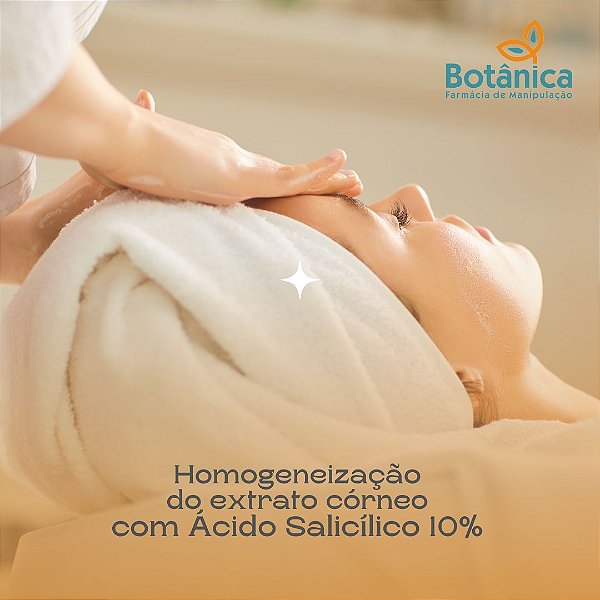 Homogeneização do Extrato Córneo com Ácido Salicílico 10% em Álcool pH 3,5 120ml - USO PROFISSIONAL