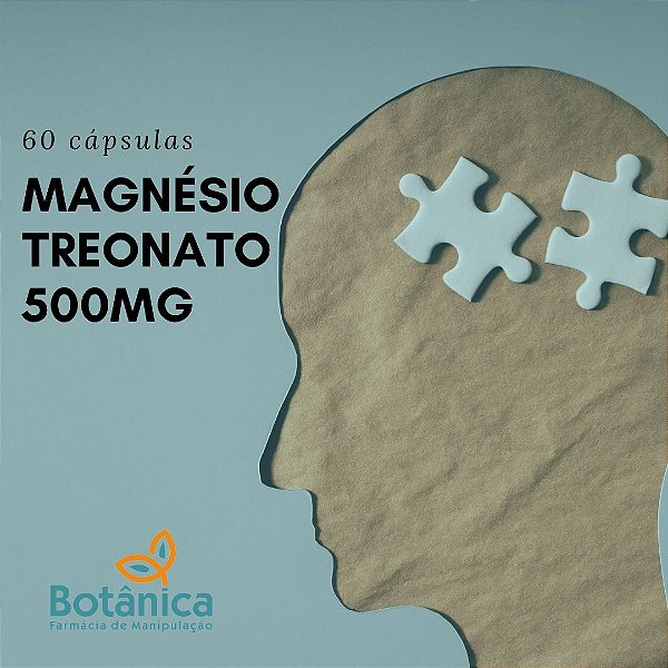 Magnésio Treonato 500mg 60 cápsulas