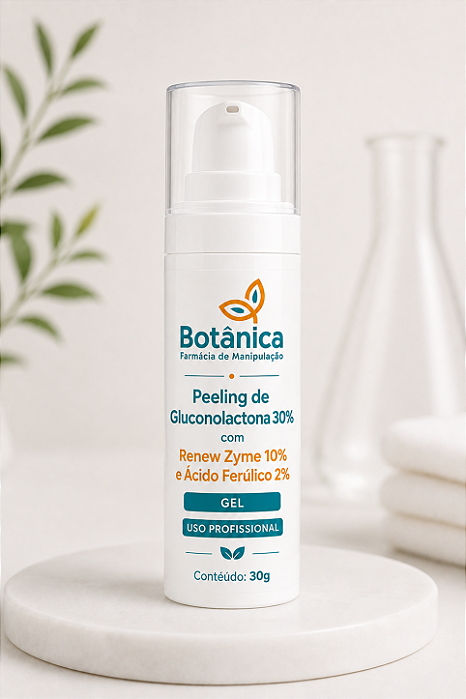Peeling de Gluconolactona 30% com Renew Zyme 10% e Ácido Ferúlico 2% Gel 30g