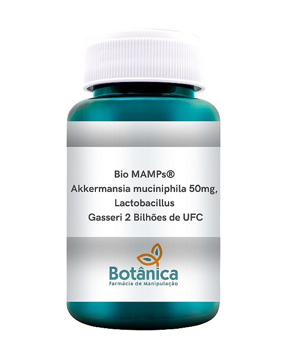 Bio MAMPs® Akkermansia muciniphila 50mg, Lactobacillus Gasseri 2 Bilhões de UFC