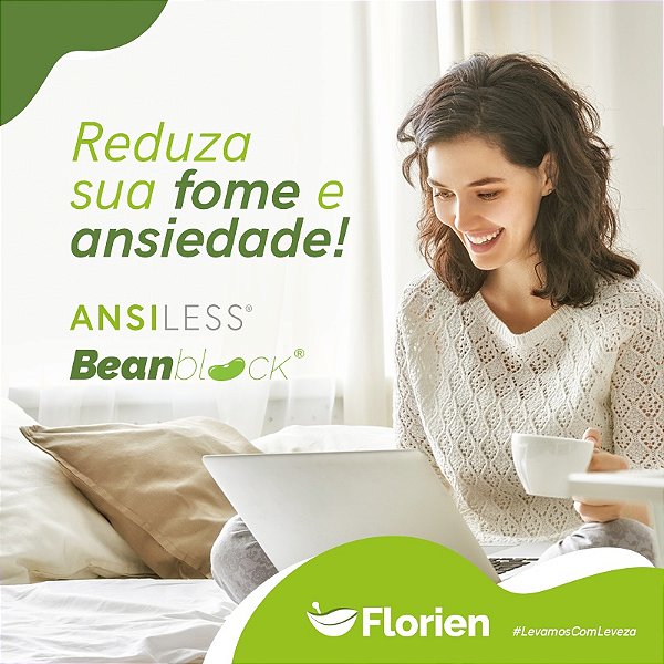 Controle da Compulsão Alimentar e Ansiedade - Ansiless 250mg, Beanblock 100mg 60 cápsulas