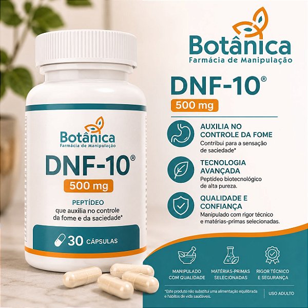 DNF-10® 500mg Peptídeo Regula a Fome e a Saciedade