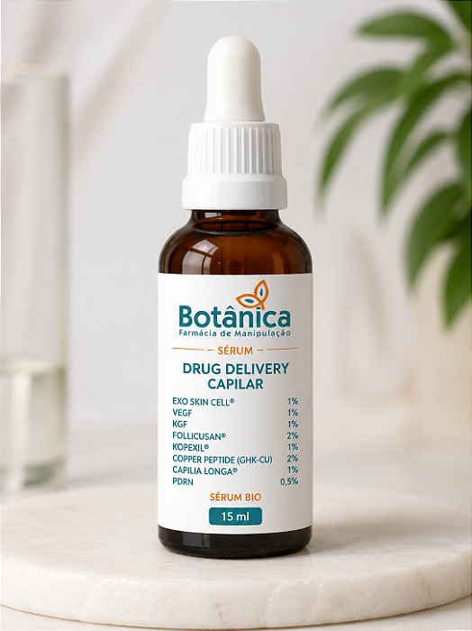 SERUM DRUG DELIVERY 15ML - EXO SKIN CELL 1%; VEGF 1%; KGF 1%; FOLLICUSAN 2%; KOPEXIL 1%; COPPER PEPTIDEO (GHK-CU) 2%; CAPILIA LONGA 1%; PDRN 0,5%; SÉRUM BIO 15ML