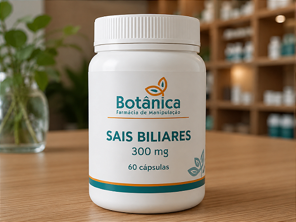 Sais Biliares 300mg 60cápsulas - Digestão mais leve e eficiente!
