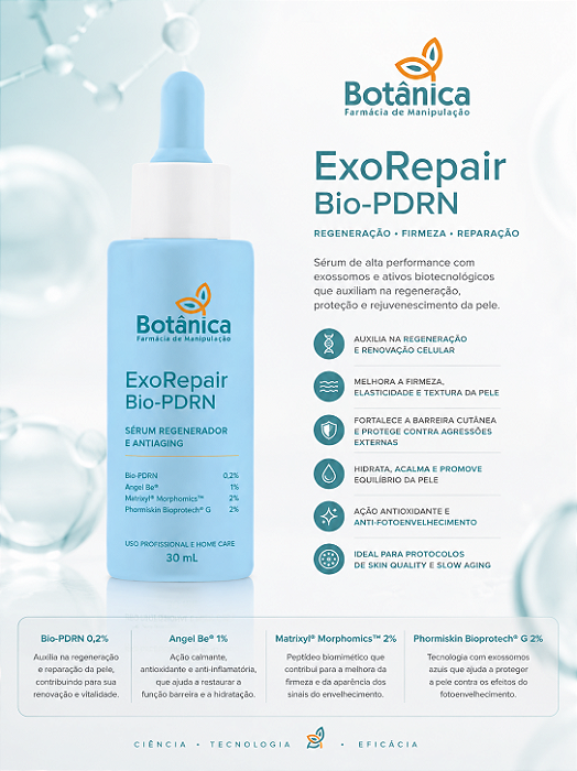 ExoRepair Bio-PDRN - Bio-PDRN + Angel Be® + Matrixyl® Morphomics™ + Phormiskin Bioprotech® G (Blue Exossomas) 30ml