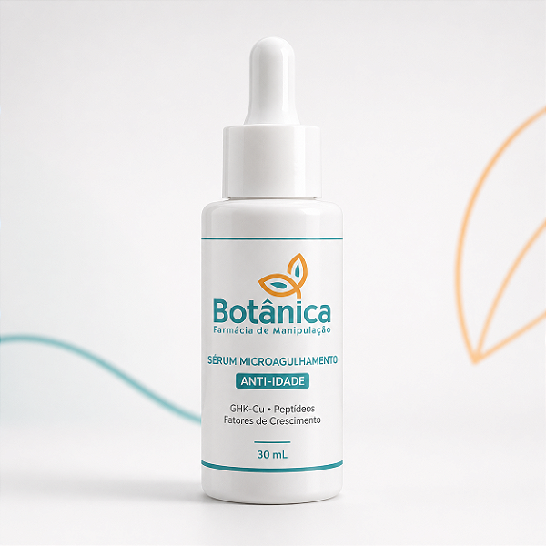 Sérum para Microagulhamento Anti-idade com GHK-Cu, Peptídeos e Fatores de Crescimento – 30 mL