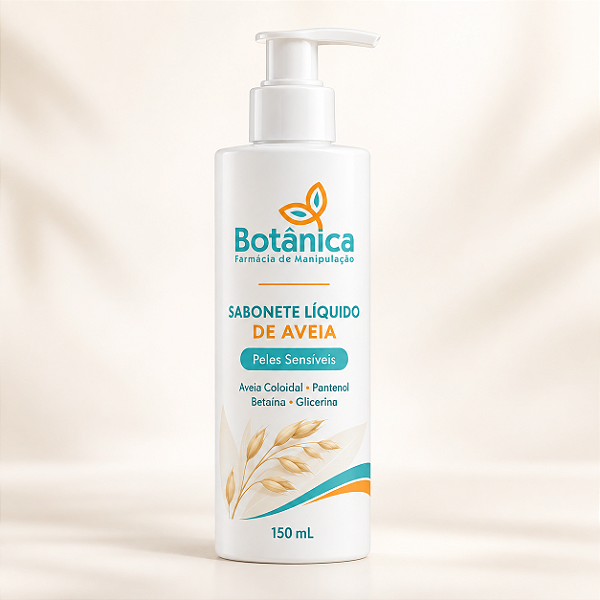 Sabonete Líquido com Aveia Coloidal para Peles Sensíveis – 150 mL