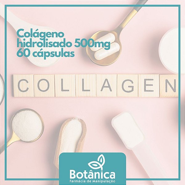 Colágeno Hidrolisado 500 mg - 60 cápsulas