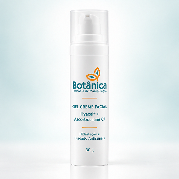 Gel Creme Facial com Hyaxel e Ascorbosilane C | Hidratação e Cuidado Antissinais