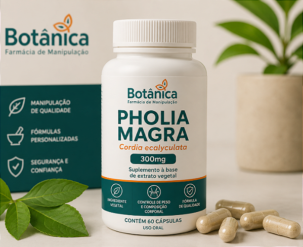 Pholia Magra 300mg (Cordia ecalyculata) – 60 Cápsulas