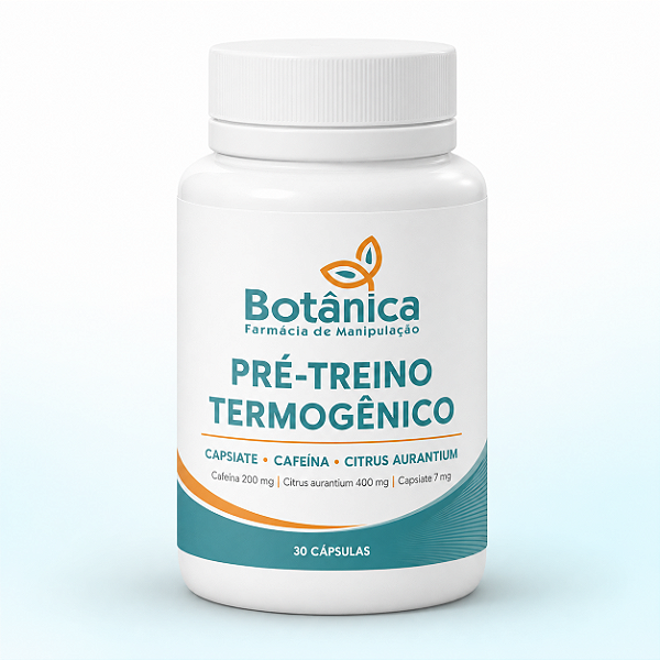 Pré-Treino Termogênico com Capsiate, Cafeína e Citrus Aurantium – 30 Cápsulas